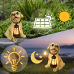 Lampa Lampka Solarna Ogrodowa Ozdobna Ozdoba Pies z Lampionem Led Dekoracja (9)