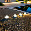 Lampa Solarna LED Kamień Ogrodowa na Taras Zewnętrzna 14cm Elegancka (9)