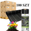 100X Agrowłóknina 70g 1,6m x 50m Czarna UV Agrotkanina Mata Antychwastowa (1)