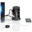 Listwa Zasilająca Stojąca Ochronna Odgromowa 12 Gniazd + 5 Portów Usb Reset (1)