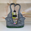 Figurka Lampka Lampa Ozdoba Ogrodowa Solarna Led Słoń Słonik z Lampionem  (6)