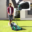 Kosiarka Elektryczna Lekka Mocna do Koszenia Trawy Duży Kosz 30L 1600W 32cm (13)