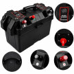 Pojemnik Skrzynka Akumulatorowa 12V Box na Akumulator z Woltomierzem 2x USB (11)
