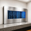 Wisząca Ściana Ścianka Wodna Bąbelkowa Fontanna LED RGB Kolory 95x55x11,5cm (8)