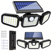 Lampa Solarna 4w1 Zewnętrzna Uliczna Czujnik Ruchu Zmierzchu Mocna 74 Led