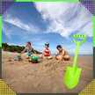 Łopatka Łopata Szpadel do Piasku na Plażę Piaskownice Mocna duża 51 cm (11)