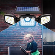 Lampa Solarna 4w1 Zewnętrzna Uliczna Czujnik Ruchu Zmierzchu Mocna 74 Led (15)