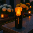 Świeca Led na Baterie Czarna Świeczka Efekt Płomienia 15cm Wkład do Zniczy (11)