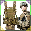 Kamizelka Taktyczna Wosjkowa Ochronna Molle Lekka Airsoft Zasobnik Asg (2)