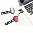  Lampka Rowerowa Światło Przód Tył Led Na Rower Kierownicę Mocna Usb 2szt. (5)