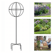Pergola Ogrodowa Tarasowa Metalowa Podpora do Pnączy Róż Kwiatów 50x10cm Czarna (4)