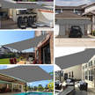 132x Zagiel Przeciwsłoneczny Parasol Ogrodowy Zacieniacz Prostokąt Markiza 2x3m  (10)