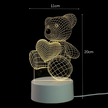 Lampka Nocna Prezent Miś 3D Illusion do Sypialni dla Dzieci Biurkowa USB (12)