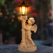 96x Aniołek Solarny Led Figurka Świecznik Dekoracja Posążek do Ogrodu na Grób 49cm (15)