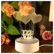 Lampka Nocna Love Serca 3D Illusion do Sypialni dla Dzieci Prezent USB (1)