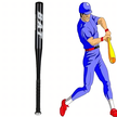 Kij Baseballowy Bejsbolowy Bat Aluminiowy 25