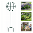 Pergola Ogrodowa Tarasowa Metalowa Podpora do Pnączy Róż Kwiatów 50x10cm zielona (5)