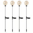 Lampy Lampki Solarne Ogrodowe Wbijane Lampa Led Kula Wodoodporne 4 szt  (2)