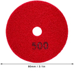 10x Tarcza Diamentowa Polerska 80mm do Szlifowania Gresu Płytek Na Rzep 500 (9)