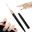 ZESTAW PĘDZLI PĘDZELKÓW DO ZDOBIENIA PAZNOKCI MANICURE WZORKÓW HYBRYDA ŻEL (7)
