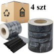 4 x Taśma Ogrodzeniowa 19cm x 35m Osłona Panelowa na Ogrodzenie Płot UV Stone (1)