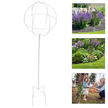 Pergola Ogrodowa Tarasowa Metalowa Podpora do Pnączy Róż Kwiatów 50x10cm biała (4)