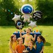 Zestaw Balonów Foliowych na Urodziny Kosmos Astronauta Gwiazdy 5 szt  (10)