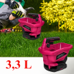 Siewnik Ogrodowy Akumulatorowy 21V Rozsiewacz Soli Nawozów Nasion 3,3L (7)
