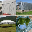 Plandeka Płachta Ochronna UV 4x6m 120g Okryciowa Mocna Uniwersalna (8)