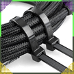Opaski Zaciskowe Kablowe Uniwersalne Mocne Obejmy Czarne 4x100mm 50 SZT (9)