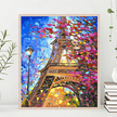 MALOWANIE PO NUMERACH OBRAZ Z RAMĄ  DIY ZESTAW PĘDZLE FARBY PŁÓTNO 30x40 (6)