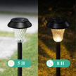 Zestaw Lamp Lampy Ogrodowe Solarne Wbijane Wodoodporne 41cm Zewnętrzne 6szt. (7)