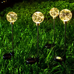 Lampy Lampki Solarne Ogrodowe Wbijane Lampa Led Kula Wodoodporne 4 szt  (10)