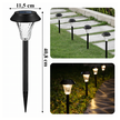 Zestaw Lamp Lampy Ogrodowe Solarne Wbijane Wodoodporne 41cm Zewnętrzne 6szt. (5)