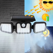 Lampa Solarna 4w1 Zewnętrzna Uliczna Czujnik Ruchu Zmierzchu Mocna 74 Led (7)