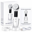 Masażer EMS do Twarzy Lifting Odmładzanie Mezoterapia Bezigłowa 5w1 Led (2)