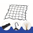 Siatka Guma Bagażowa na Kask Kufer Quad Motocyklowa Rowerowa Haki 30x30cm  (2)