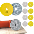 10x Tarcza Diamentowa Polerska 80mm do Szlifowania Gresu Płytek Na Rzep 150 (6)