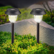 Zestaw Lamp Lampy Ogrodowe Solarne Wbijane Wodoodporne 41cm Zewnętrzne 6szt. (12)