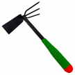 Motyka Motyczka Ogrodowa 31cm z Pazurkami Kopaczka 2w1 do Ogrodu Grabki (2)