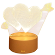 Lampka Nocna Love Serca 3D Illusion do Sypialni dla Dzieci Prezent USB (5)