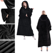 DUŻA BLUZA KOC KOCOBLUZA OVERSIZE GRUBA Z KAPTUREM SZLAFROK DAMSKA MĘSKA (2)