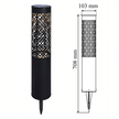 88x Lampa Ogrodowa Solarna Wbijana Słupek 71cm Dekoracyjna Pochodnia Latarnia 2szt. (6)