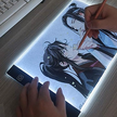 Tablet Graficzny A4 Deska Kreślarska Podkładka Led do Rysowania Kopiowania  (11)