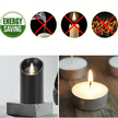 120x  Wkład do Zniczy Świeczka na Baterie Świeca Led 15 cm Efekt Płomienia  (6)