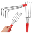 Grabki Ogrodowe Ogrodnicze Metalowe Pazurki do Grabienia Spulchniania 4 Zębne 32 cm (1)