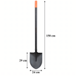 Szpadel Metalowy Łopata Ogrodowa Prosta z Metalowym Trzonkiem 150 cm Mocna (6)