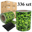 336 x Taśma Ogrodzeniowa 19cm x 35m Osłona Panelowa na Ogrodzenie Płot UV Liście (1)