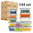 144 x zestaw 12szt. LUNCHBOX ŚNIADANIÓWKA PUDEŁKA NA ŻYWNOŚĆ PLASTIKOWE POJEMNIKI ZESTAW (1)