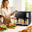 Frytkownica Beztłuszczowa Air Fryer 8L 4+4L Frytownica 2000W 12 Programów  (11)